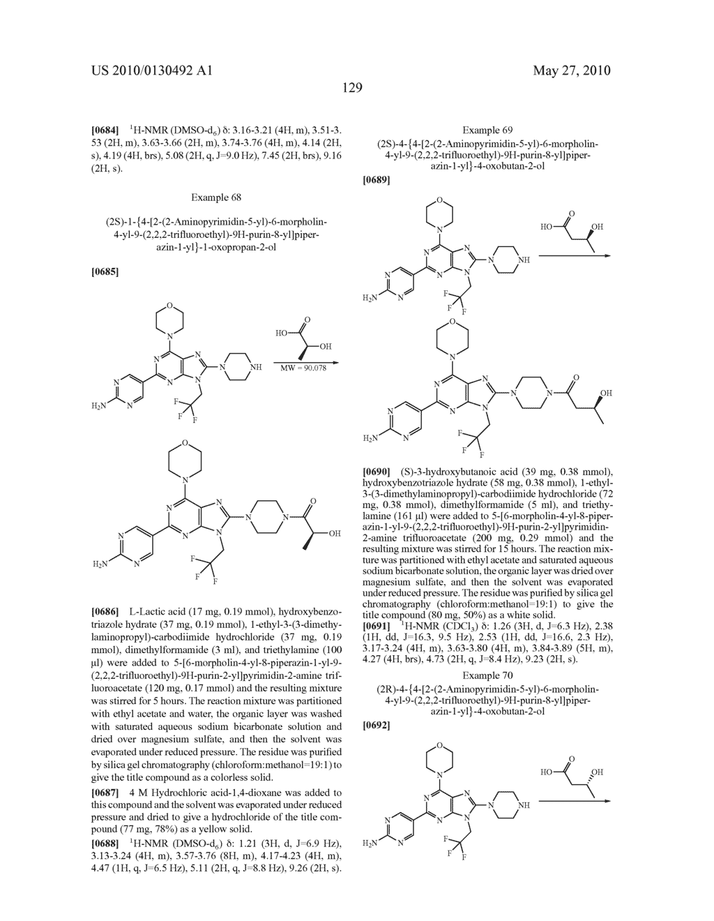 MORPHOLINOPURINE DERIVATIVES - diagram, schematic, and image 130