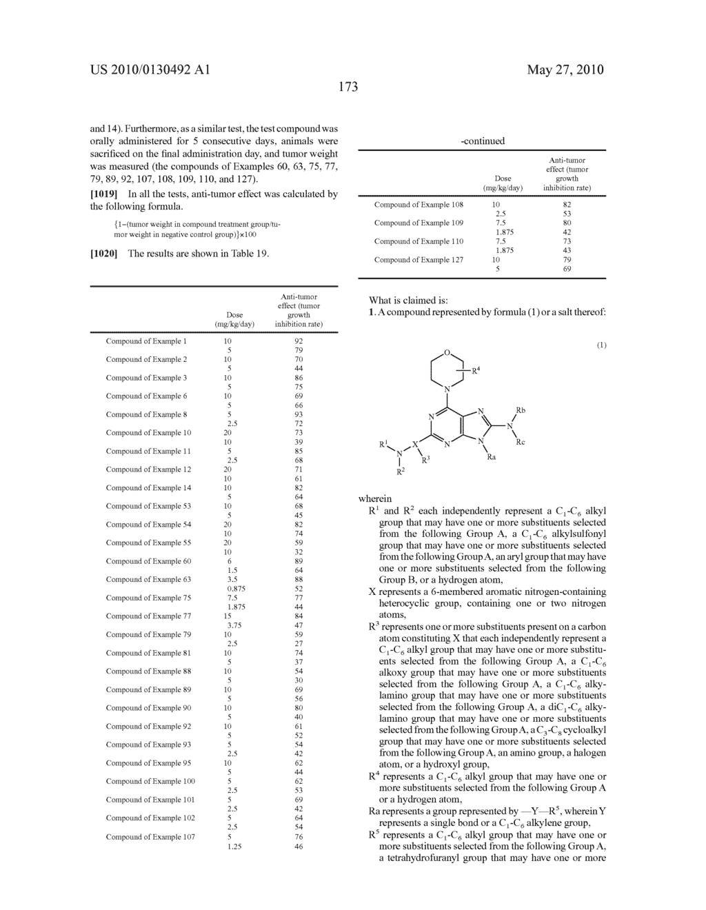 MORPHOLINOPURINE DERIVATIVES - diagram, schematic, and image 174