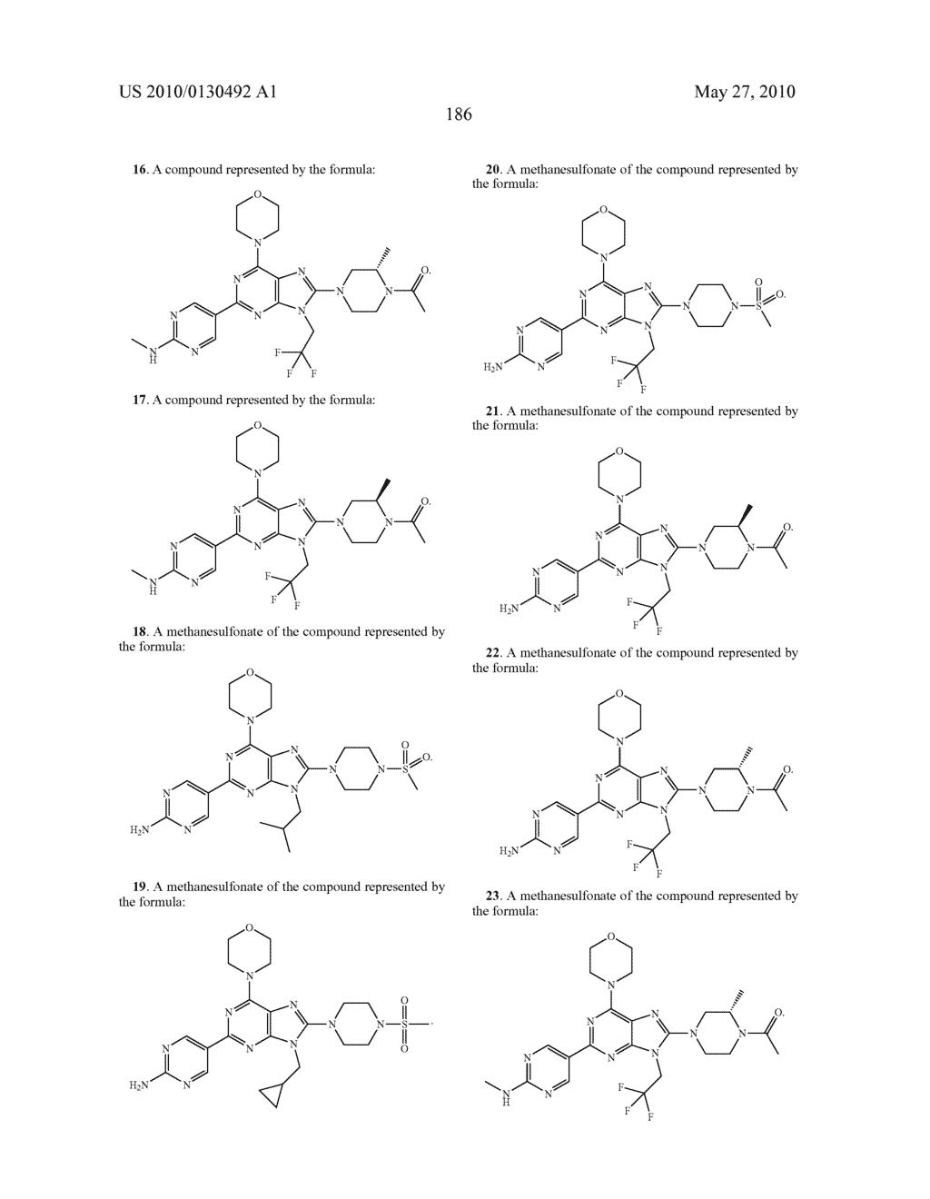 MORPHOLINOPURINE DERIVATIVES - diagram, schematic, and image 187