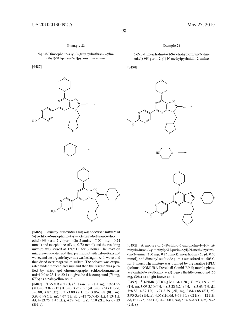 MORPHOLINOPURINE DERIVATIVES - diagram, schematic, and image 99