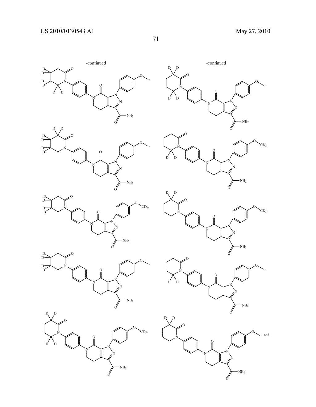 PYRAZOLE CARBOXAMIDE INHIBITORS OF FACTOR XA - diagram, schematic, and image 72