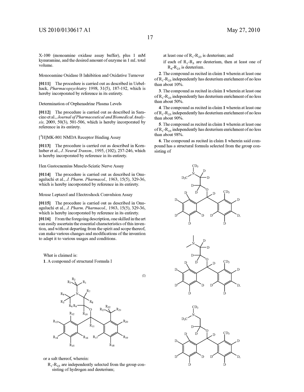 ETHANOLAMINE MODULATORS OF NMDA RECEPTOR AND MUSCARINIC ACETYLCHOLINE RECEPTOR - diagram, schematic, and image 18