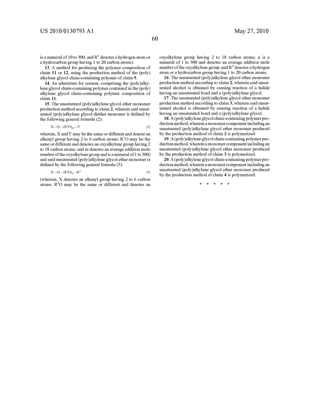 PRODUCTION METHOD OF UNSATURATED (POLY)ALKYLENE GLYCOL ETHER MONOMER AND PRODUCTION METHOD OF (POLY)ALKYLENE GLYCOL CHAIN-CONTAINING POLYMER - diagram, schematic, and image 72