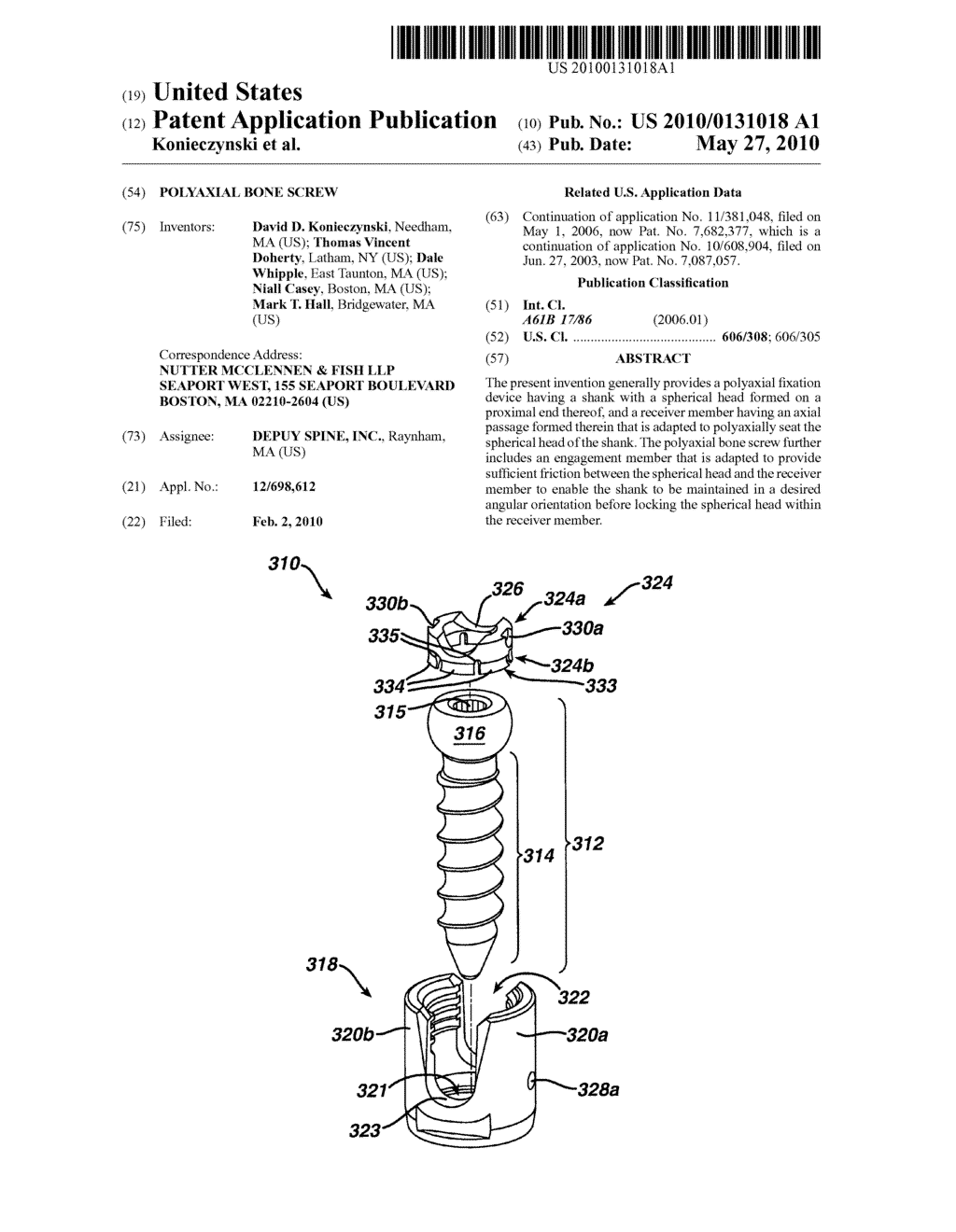 POLYAXIAL BONE SCREW - diagram, schematic, and image 01