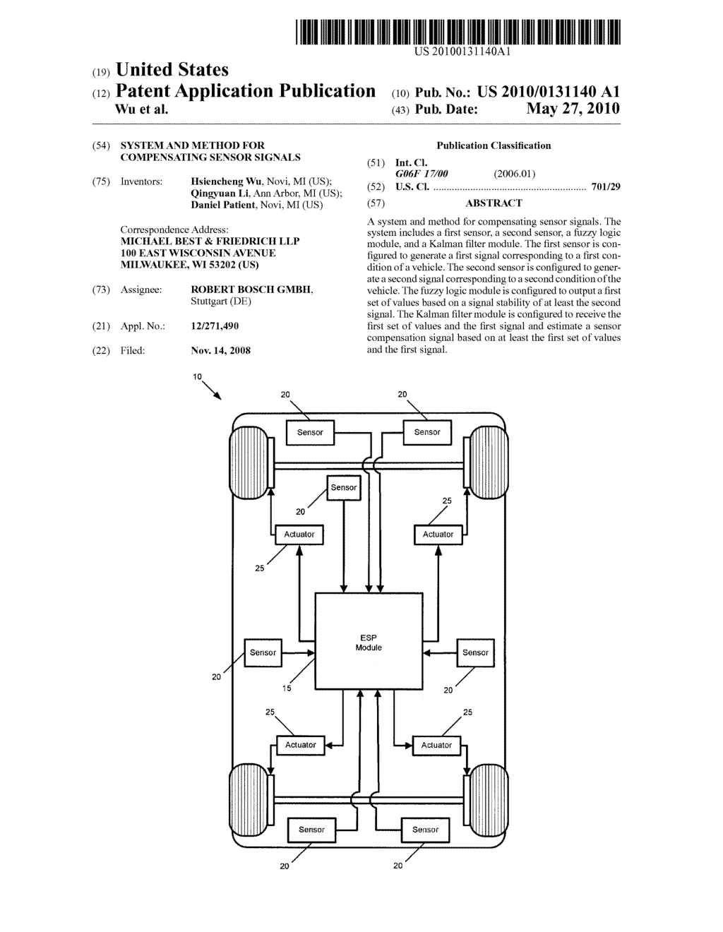 SYSTEM AND METHOD FOR COMPENSATING SENSOR SIGNALS - diagram, schematic, and image 01