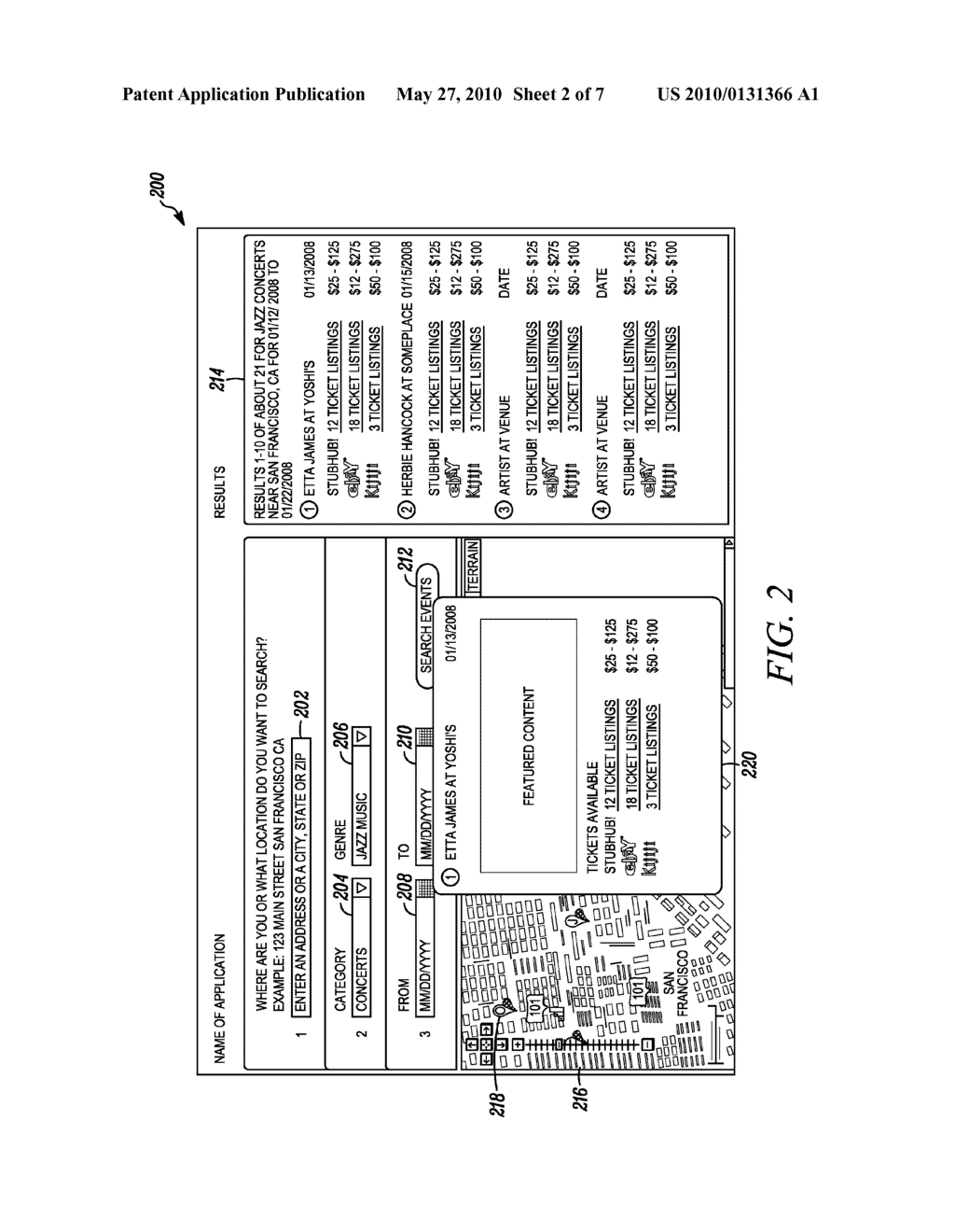 SYSTEM AND METHODS FOR PROVIDING LOCATION-BASED UPCOMING EVENT INFORMATION USING A CLIENT-SIDE WEB APPLICATION IMPLEMENTED ON A CLIENT DEVICE - diagram, schematic, and image 03