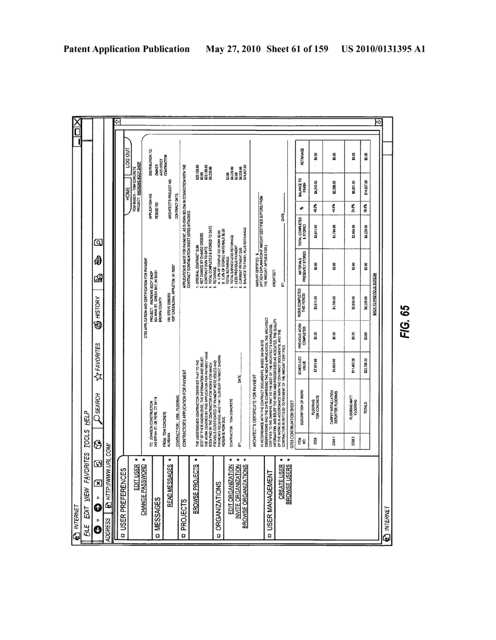 CONSTRUCTION PAYMENT MANAGEMENT SYSTEM AND METHOD WITH REAL-TIME DRAW NOTIFICATION FEATURES - diagram, schematic, and image 62