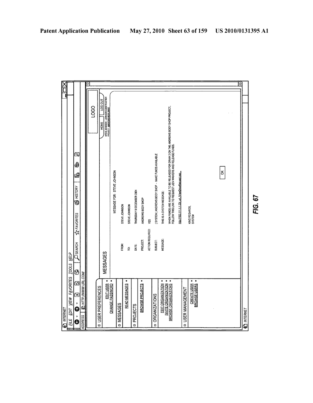 CONSTRUCTION PAYMENT MANAGEMENT SYSTEM AND METHOD WITH REAL-TIME DRAW NOTIFICATION FEATURES - diagram, schematic, and image 64