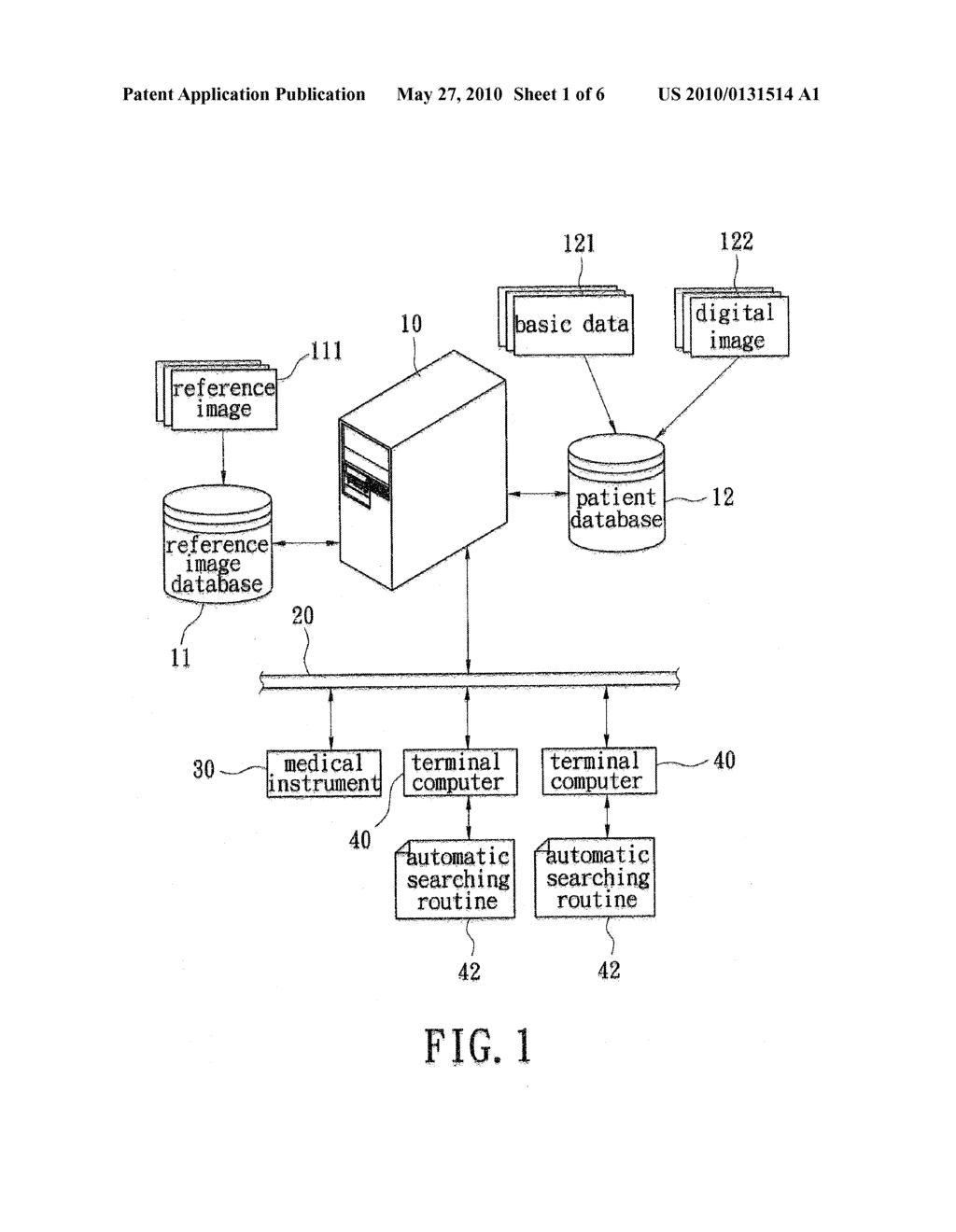 REAL-TIME AUTOMATIC SEARCHING SYSTEM FOR MEDICAL IMAGE AND METHOD FOR USING THE SAME - diagram, schematic, and image 02