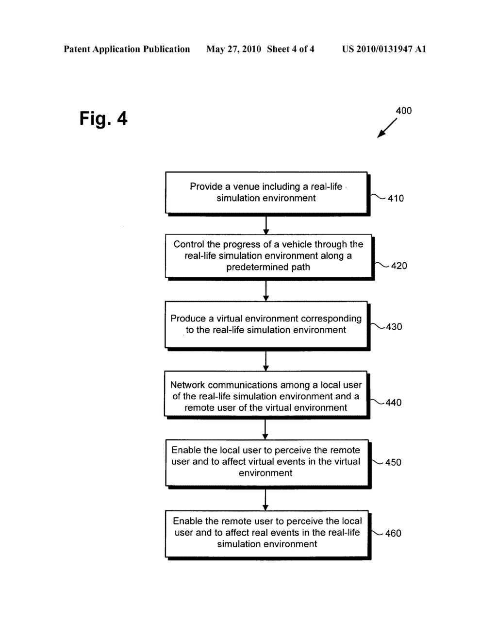 System and method for enabling a local user of a real-life simulation environment to interact with a remote user of a corresponding virtual environment - diagram, schematic, and image 05