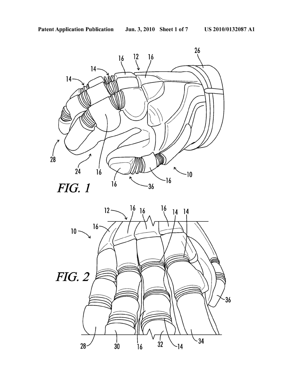 Sports Glove With A Segmented Joint Protector - diagram, schematic, and image 02