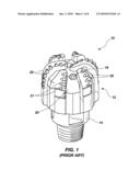 ABRASIVE WEAR-RESISTANT MATERIALS, METHODS FOR APPLYING SUCH MATERIALS TO EARTH-BORING TOOLS, AND METHODS OF SECURING A CUTTING ELEMENT TO AN EARTH-BORING TOOL USING SUCH MATERIALS diagram and image