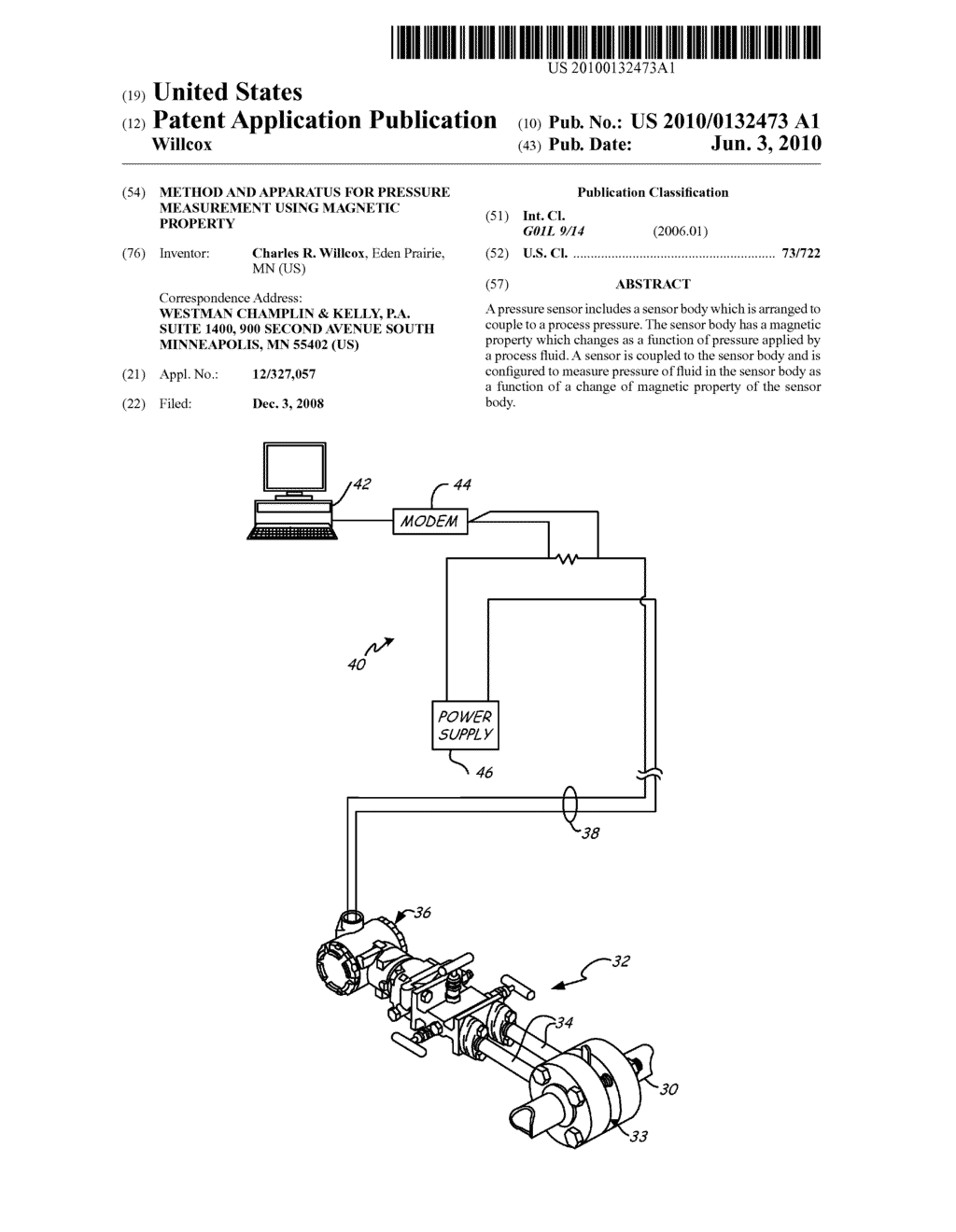 METHOD AND APPARATUS FOR PRESSURE MEASUREMENT USING MAGNETIC PROPERTY - diagram, schematic, and image 01