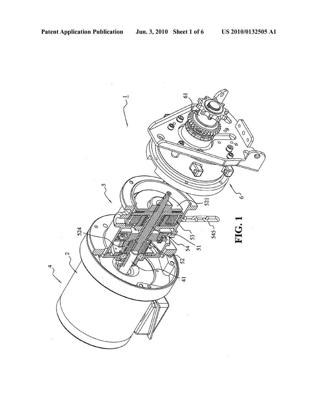 Integrated brake and chain disk assembly for door operator - diagram, schematic, and image 02