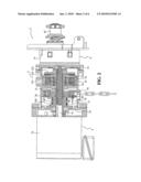 Integrated brake and chain disk assembly for door operator diagram and image