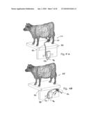 Automatic dairy animal milker unit backflusher and teat dip applicator system and method diagram and image