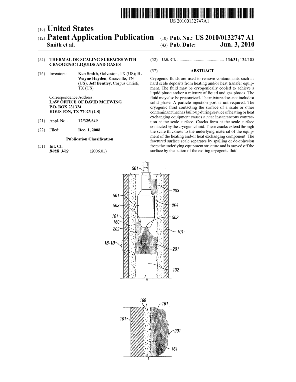 Thermal De-Scaling Surfaces With Cryogenic Liquids And Gases - diagram, schematic, and image 01