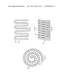 Wake generating solid elements for joule heating or infrared heating diagram and image