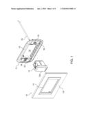 COVER PLATE AND KIT OF PARTS, INCLUDING SAID PLATE, FOR WALL MOUNTING OF AN ELECTRICAL APPARATUS diagram and image