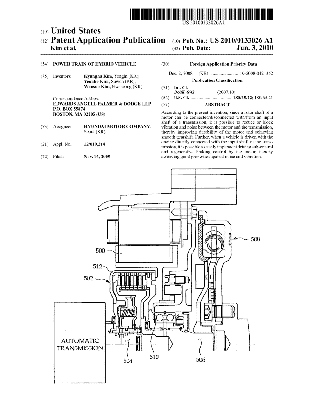 POWER TRAIN OF HYBRID VEHICLE - diagram, schematic, and image 01