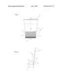 CUP INCLUDING A COMPARTMENT IN THE FORM OF AN INVERTED CUP diagram and image