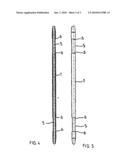 Device for supporting a safety line diagram and image