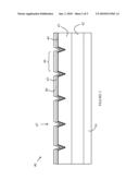 High Brightness LED Utilizing a Roughened Active Layer and Conformal Cladding diagram and image