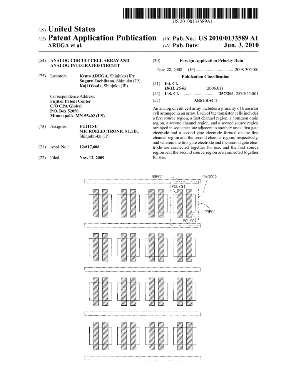 ANALOG CIRCUIT CELL ARRAY AND ANALOG INTEGRATED CIRCUIT - diagram, schematic, and image 01