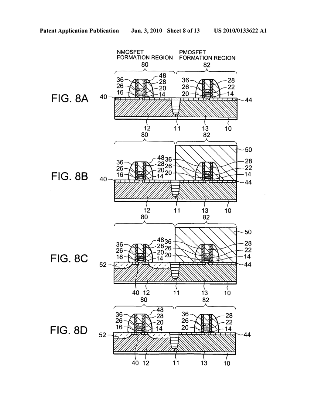 Semiconductor device including MOSFET with controlled threshold voltage, and manufacturing method of the same - diagram, schematic, and image 09