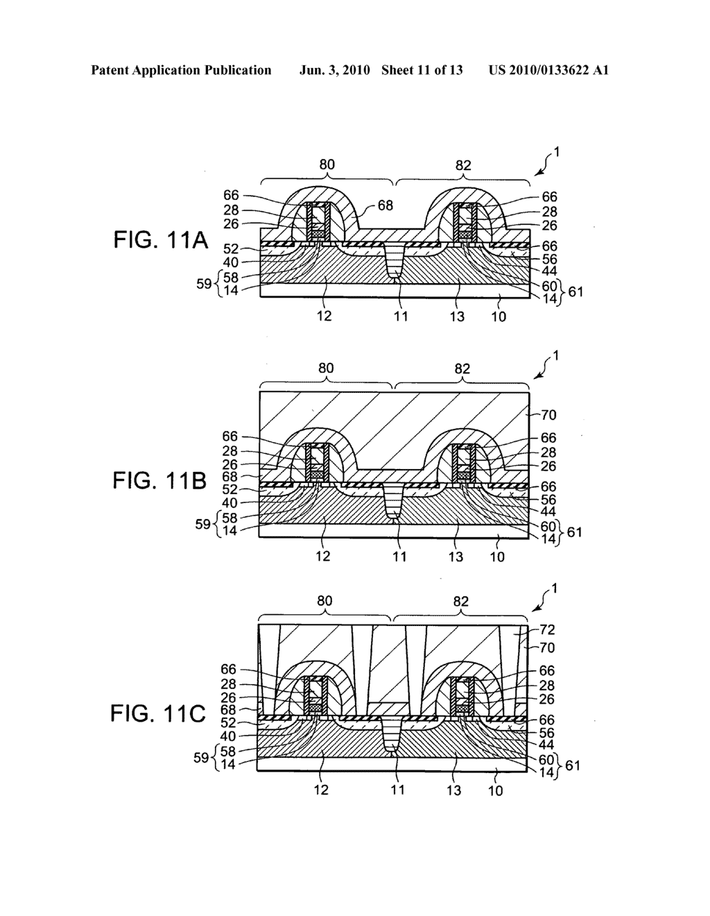 Semiconductor device including MOSFET with controlled threshold voltage, and manufacturing method of the same - diagram, schematic, and image 12