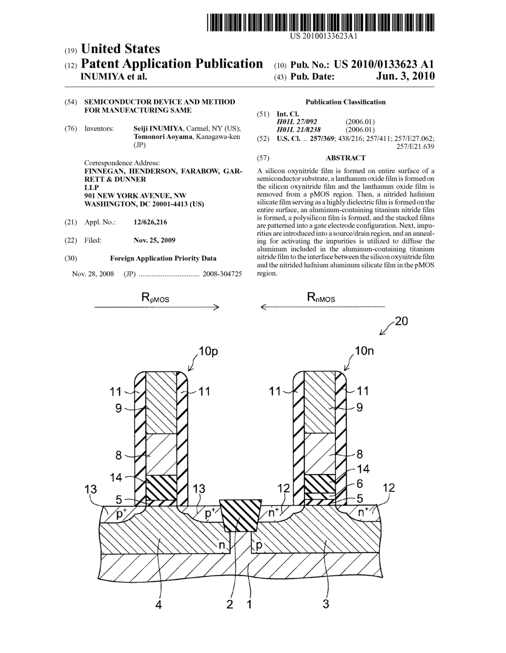 SEMICONDUCTOR DEVICE AND METHOD FOR MANUFACTURING SAME - diagram, schematic, and image 01