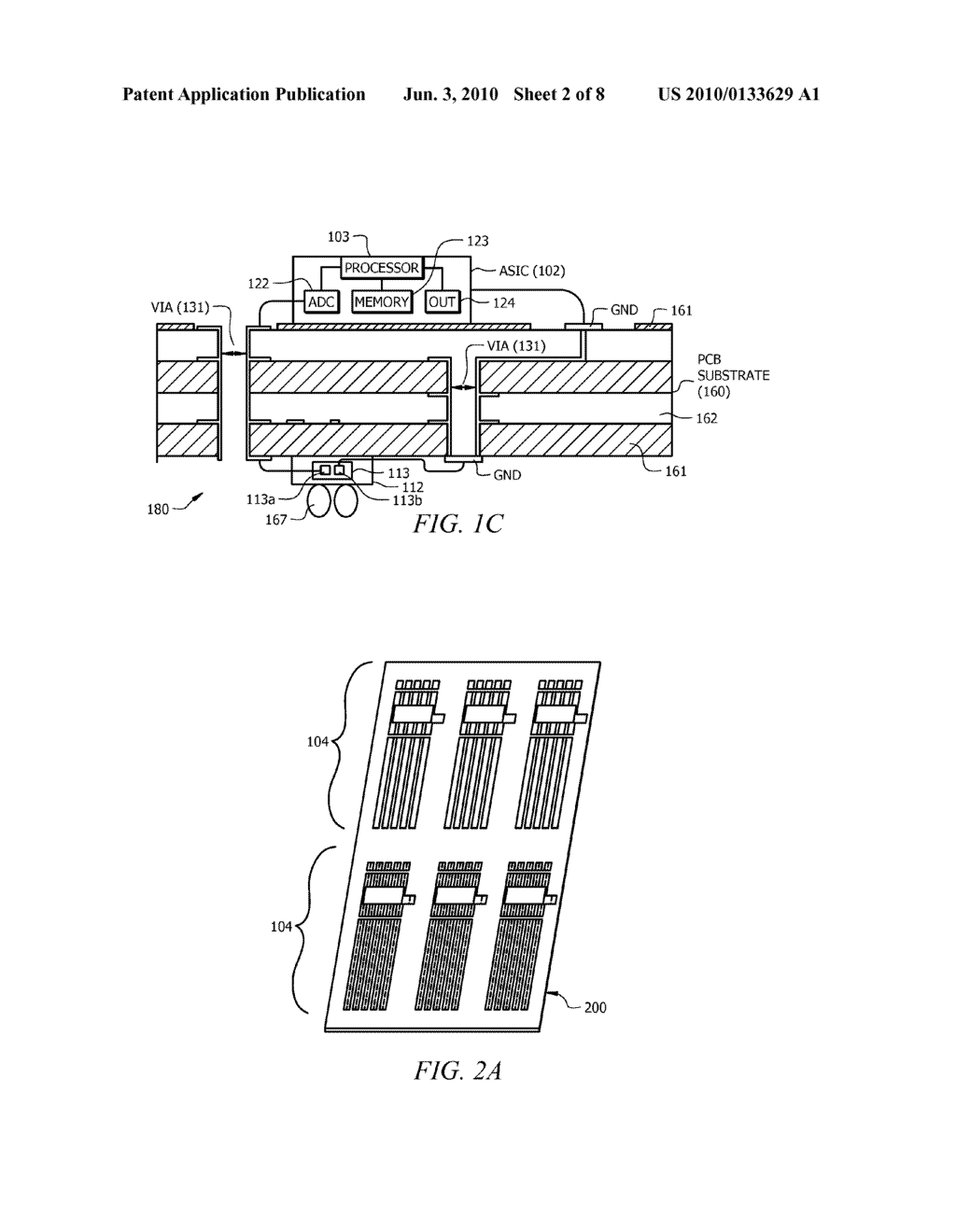 INTEGRATED SENSOR INCLUDING SENSING AND PROCESSING DIE MOUNTED ON OPPOSITE SIDES OF PACKAGE SUBSTRATE - diagram, schematic, and image 03