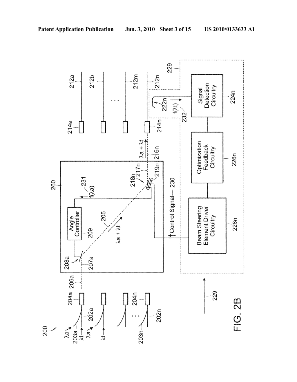 BEAM STEERING ELEMENT WITH BUILT-IN DETECTOR AND SYSTEM FOR USE THEREOF - diagram, schematic, and image 04