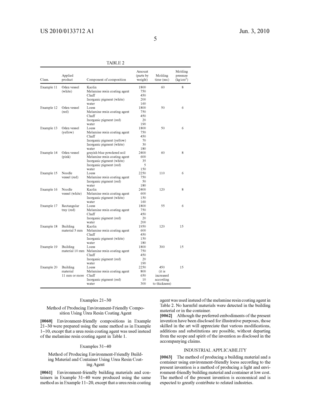 PRODUCTION METHOD OF BUILDING MATERIALS AND VESSELS USING ENVIRONMENT-FRIENDLY YELLOW EARTH - diagram, schematic, and image 07