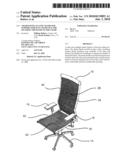 CHAIR HAVING ELASTIC BANDS FOR SUPPORT SURFACES AND DEVICE FOR SECURING THE BANDS TO THE CHAIR diagram and image