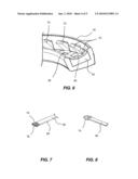 CHAIR HAVING ELASTIC BANDS FOR SUPPORT SURFACES AND DEVICE FOR SECURING THE BANDS TO THE CHAIR diagram and image