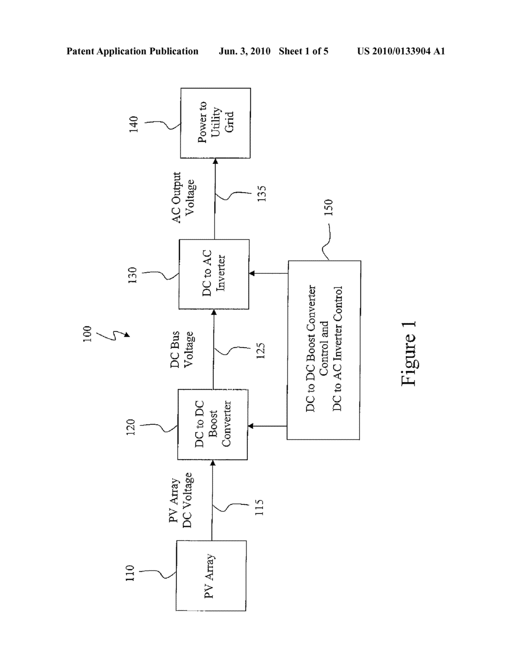 DC BUS VOLTAGE CONTROL FOR TWO STAGE SOLAR CONVERTER - diagram, schematic, and image 02