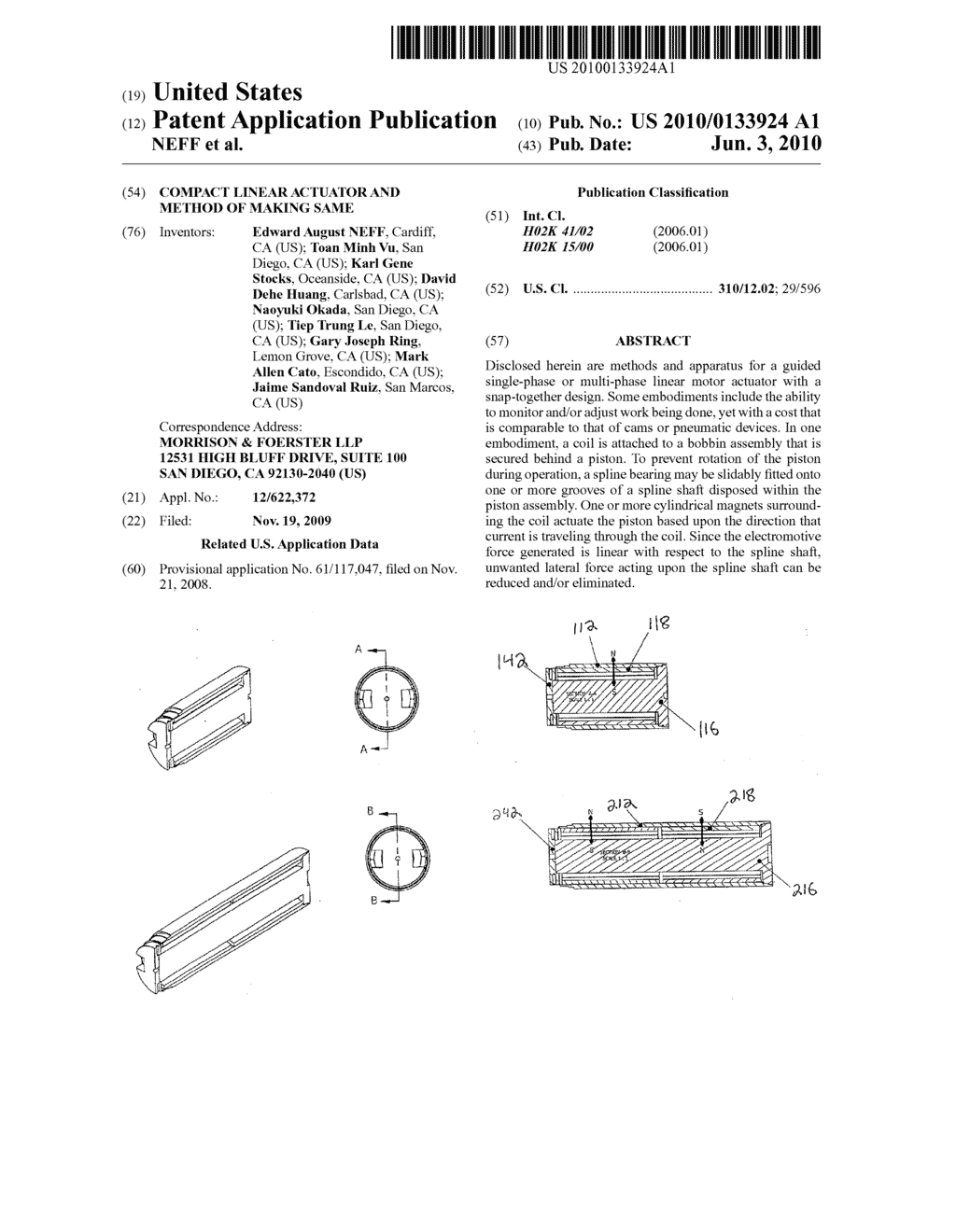 COMPACT LINEAR ACTUATOR AND METHOD OF MAKING SAME - diagram, schematic, and image 01