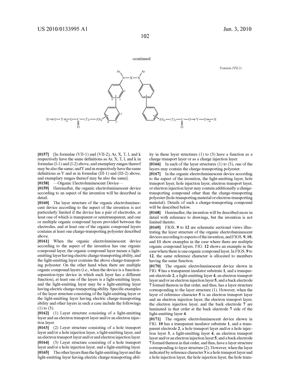 Novel thiophene-containing compound and thiophene-containing compound polymer, organic electroluminescent device, production method thereof, and image display medium - diagram, schematic, and image 113