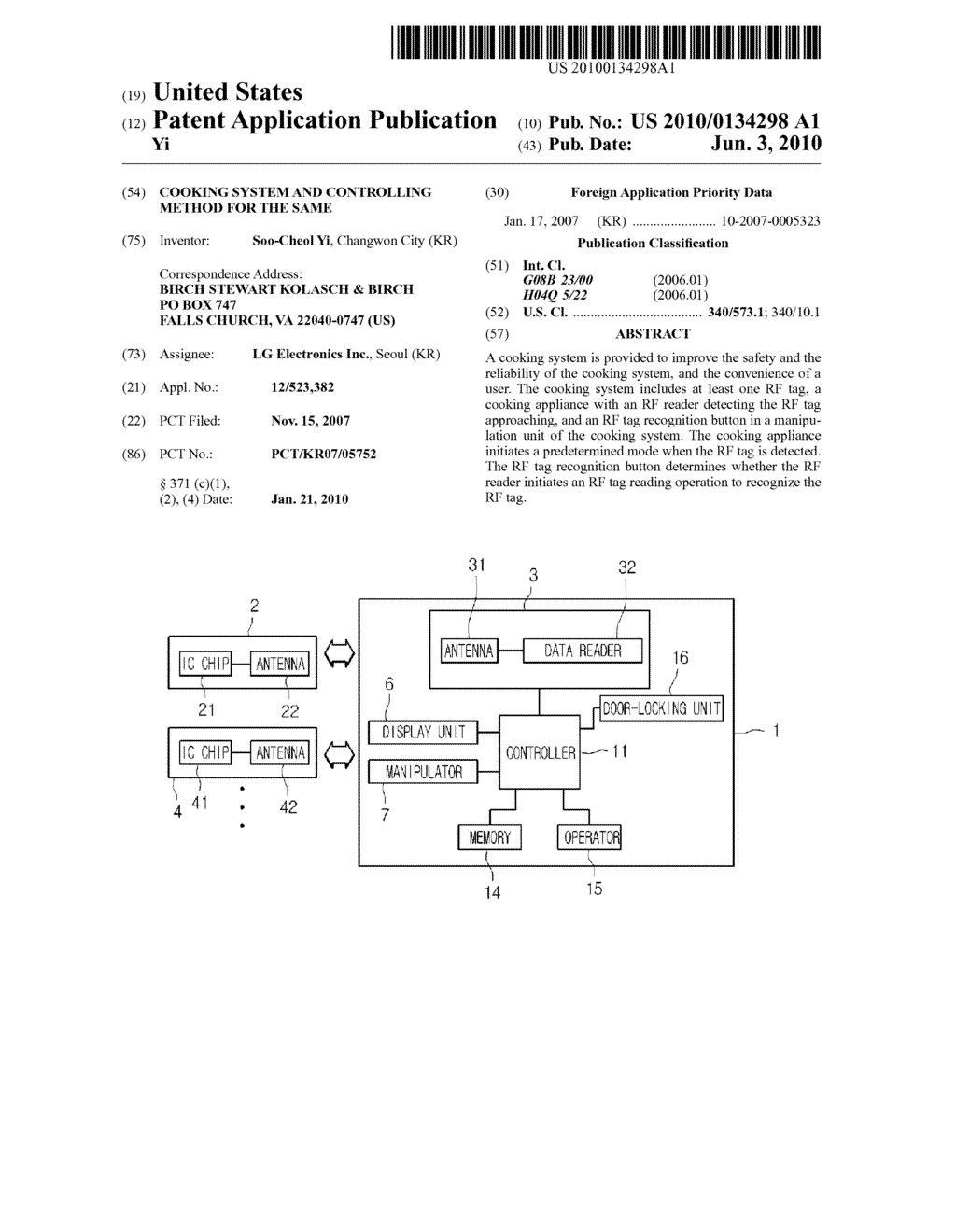 COOKING SYSTEM AND CONTROLLING METHOD FOR THE SAME - diagram, schematic, and image 01