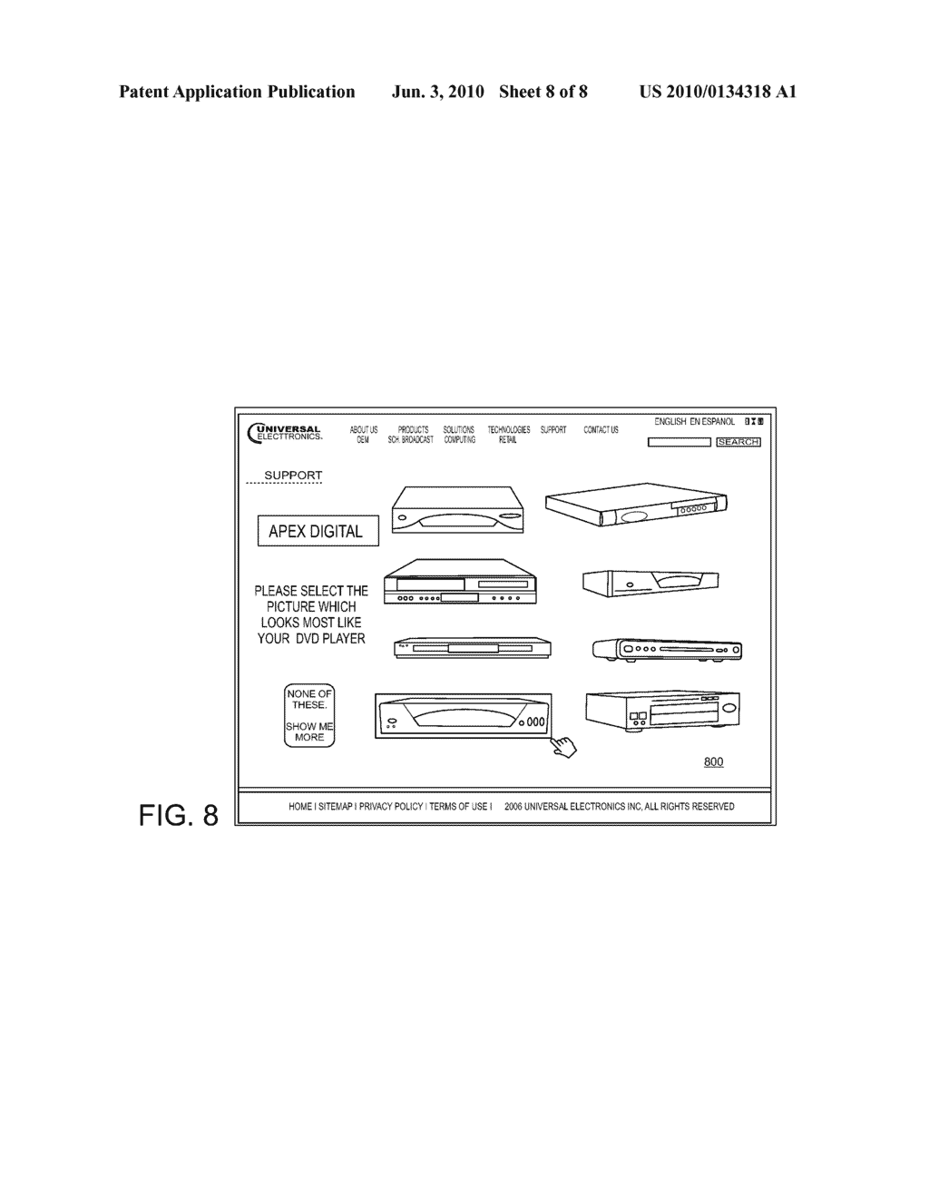 SYSTEM AND METHOD FOR USING IMAGE DATA IN CONNECTION WITH CONFIGURING A UNIVERSAL CONTROLLING DEVICE - diagram, schematic, and image 09