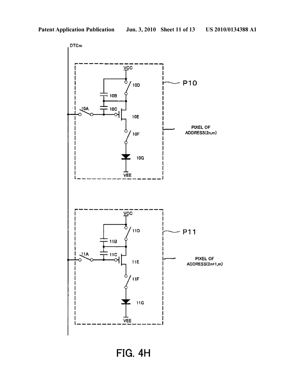 DISPLAY DEVICE AND PIXEL CIRCUIT - diagram, schematic, and image 12