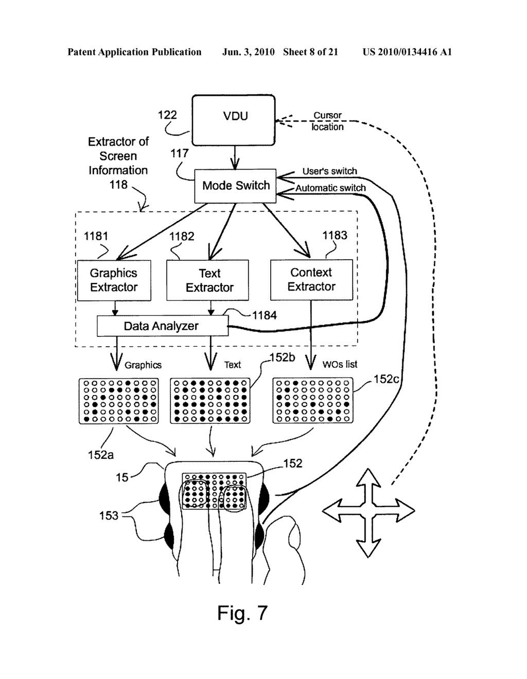 SYSTEM AND METHOD OF TACTILE ACCESS AND NAVIGATION FOR THE VISUALLY IMPAIRED WITHIN A COMPUTER SYSTEM - diagram, schematic, and image 09