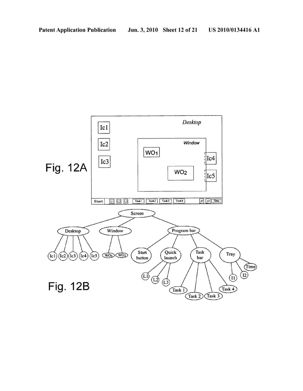 SYSTEM AND METHOD OF TACTILE ACCESS AND NAVIGATION FOR THE VISUALLY IMPAIRED WITHIN A COMPUTER SYSTEM - diagram, schematic, and image 13