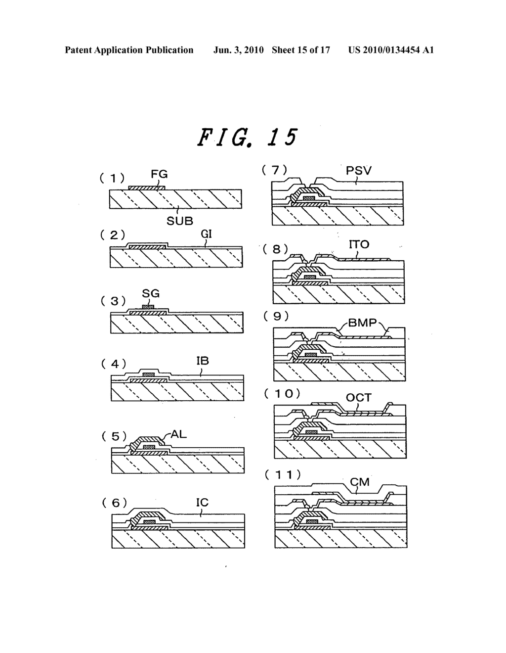 Organic electroluminescent light emitting display device - diagram, schematic, and image 16