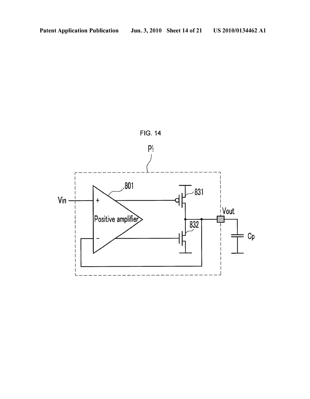 VOLTAGE AMPLIFIER AND DRIVING DEVICE OF DISPLAY DEVICE USING THE VOLTAGE AMPLIFIER - diagram, schematic, and image 15