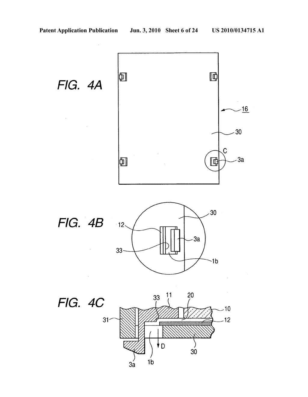 Liquid crystal display device comprising a frame having through holes at a bottom portion and a frame-like mold having protrusions which insert into the through holes - diagram, schematic, and image 07