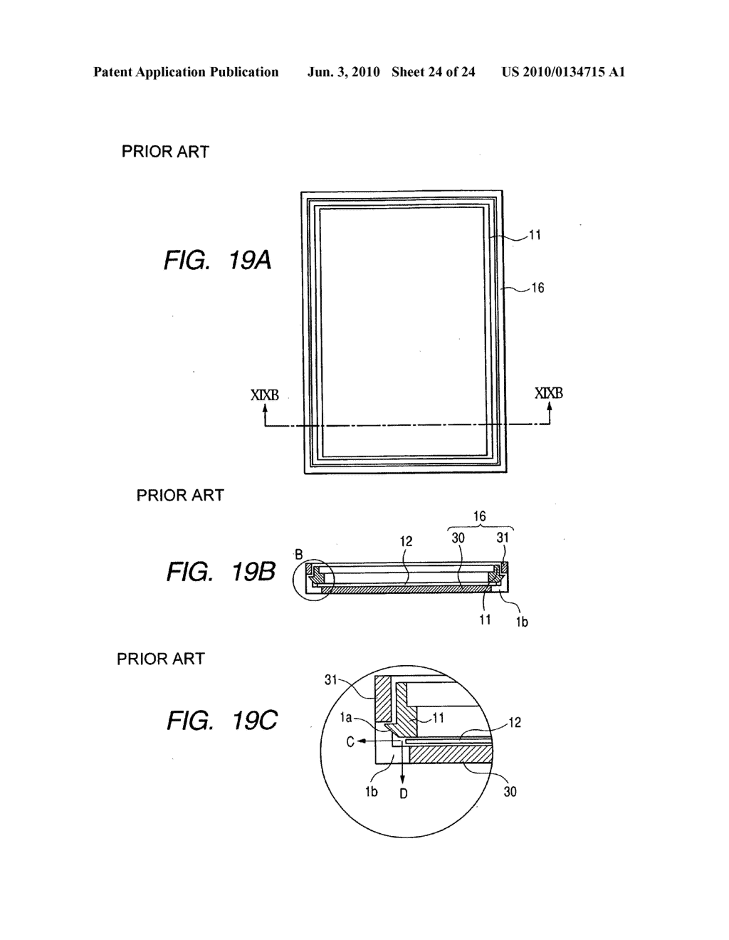 Liquid crystal display device comprising a frame having through holes at a bottom portion and a frame-like mold having protrusions which insert into the through holes - diagram, schematic, and image 25