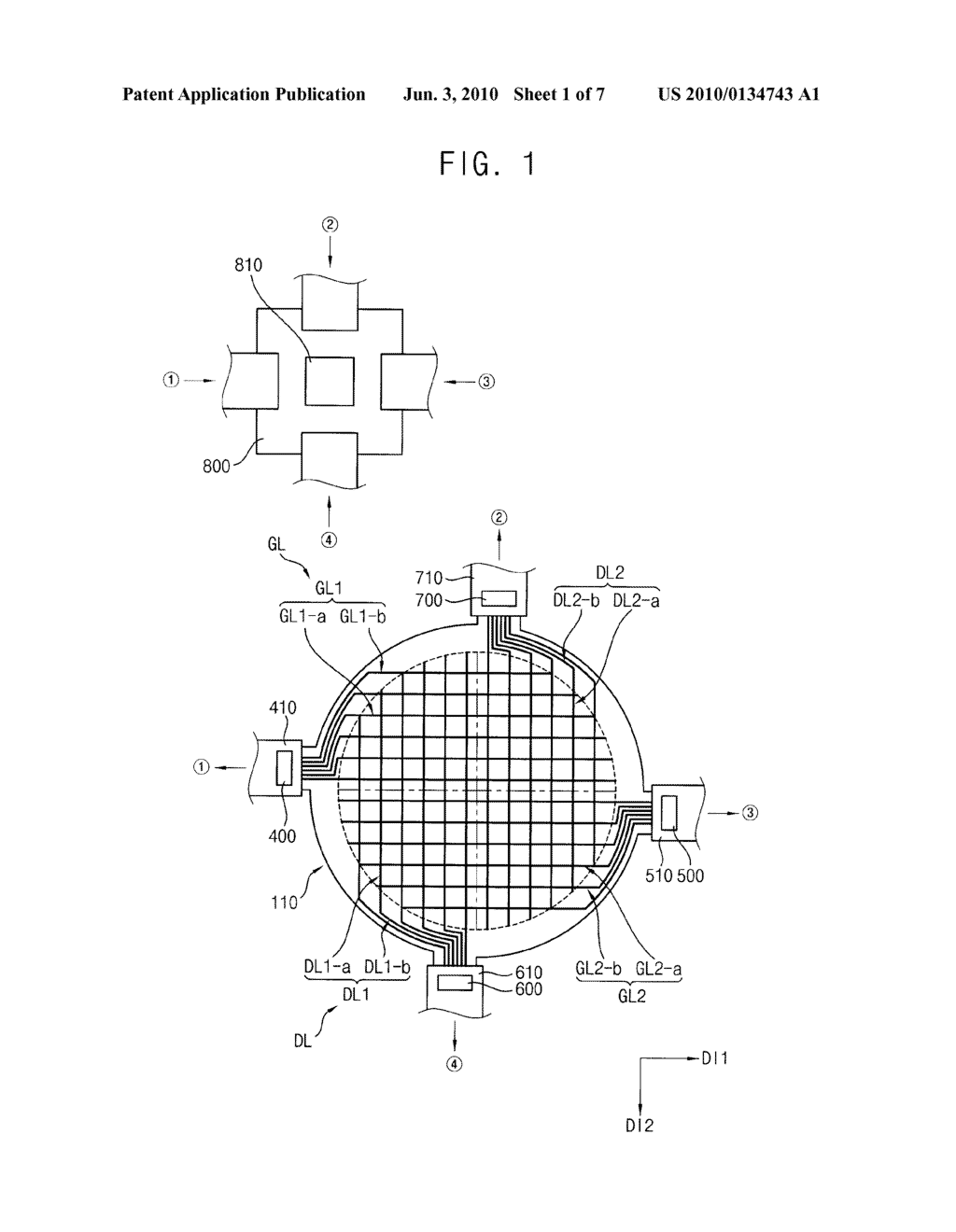 DISPLAY SUBSTRATE, DISPLAY PANEL HAVING THE DISPLAY SUBSTRATE, AND DISPLAY DEVICE HAVING THE DISPLAY PANEL - diagram, schematic, and image 02
