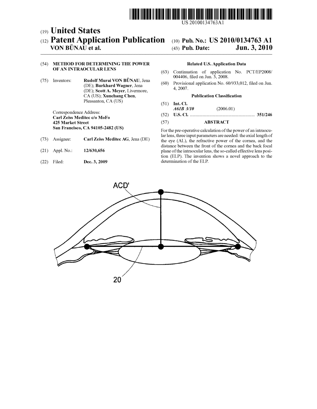 METHOD FOR DETERMINING THE POWER OF AN INTRAOCULAR LENS - diagram, schematic, and image 01